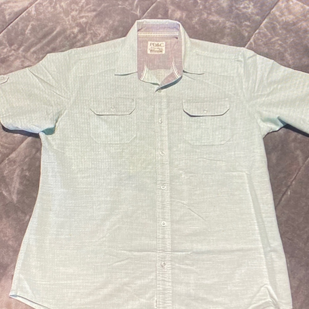 PD&C Men's Mint Button Down Shirt